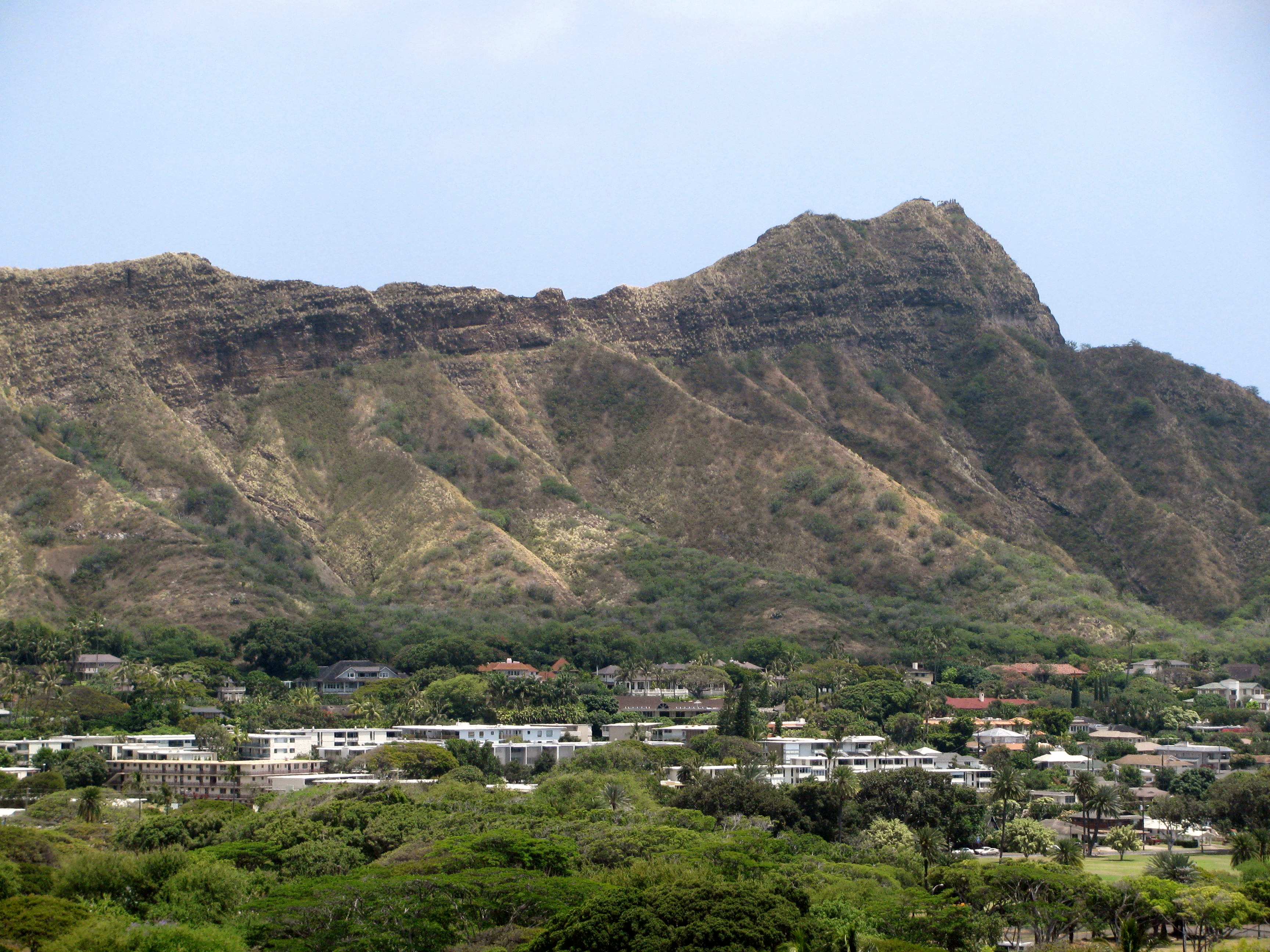 View of Diamond Head from Waikiki Sunset Hotel